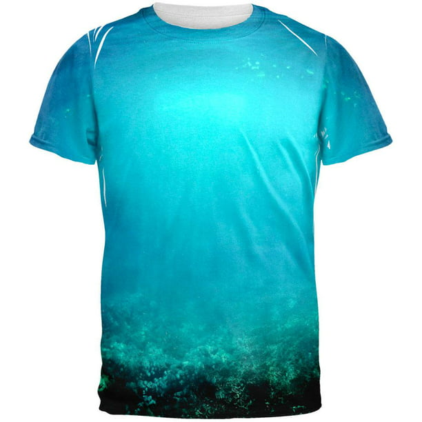 Under Sea Water All Over Adult T-Shirt